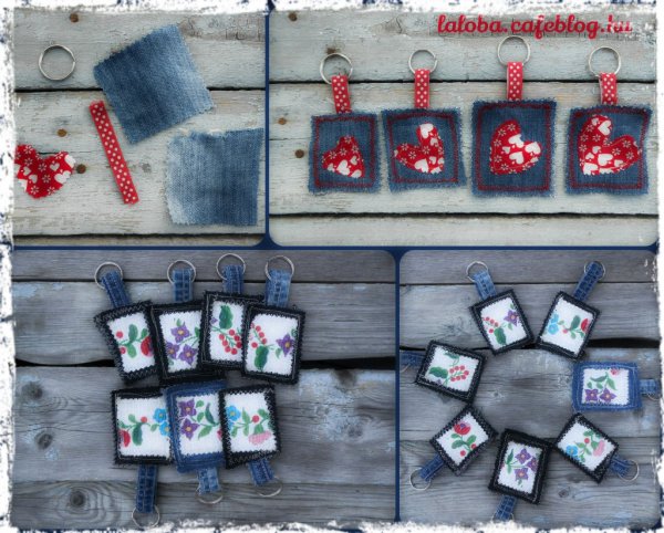 mutatós kulcstartók. éljen az upcycling!